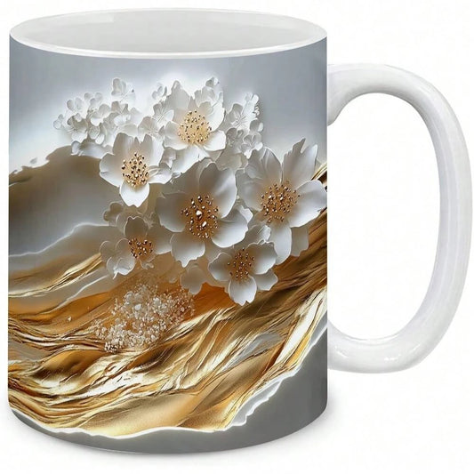 Large Glossy Ceramic Coffee Mug – Gift for Mother’s Day, Birthday & More