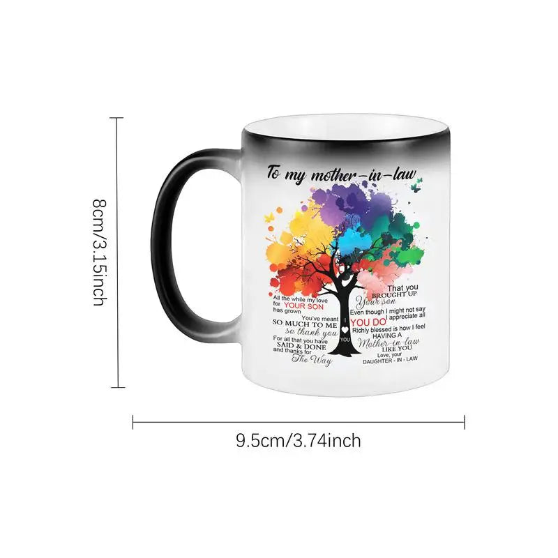 Color-Changing Ceramic Mom Mug – Mother's Day & Birthday Gift