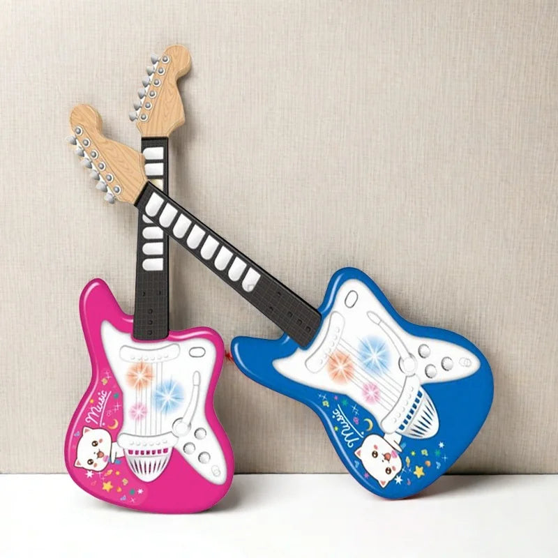 Kids 6-String Electric Guitar – Portable Beginner Guitar with Amp Jack