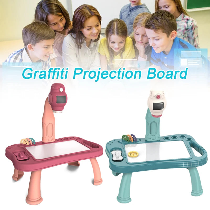 Kids LED Projector Drawing Table – Art & Craft Set for Painting and Learning