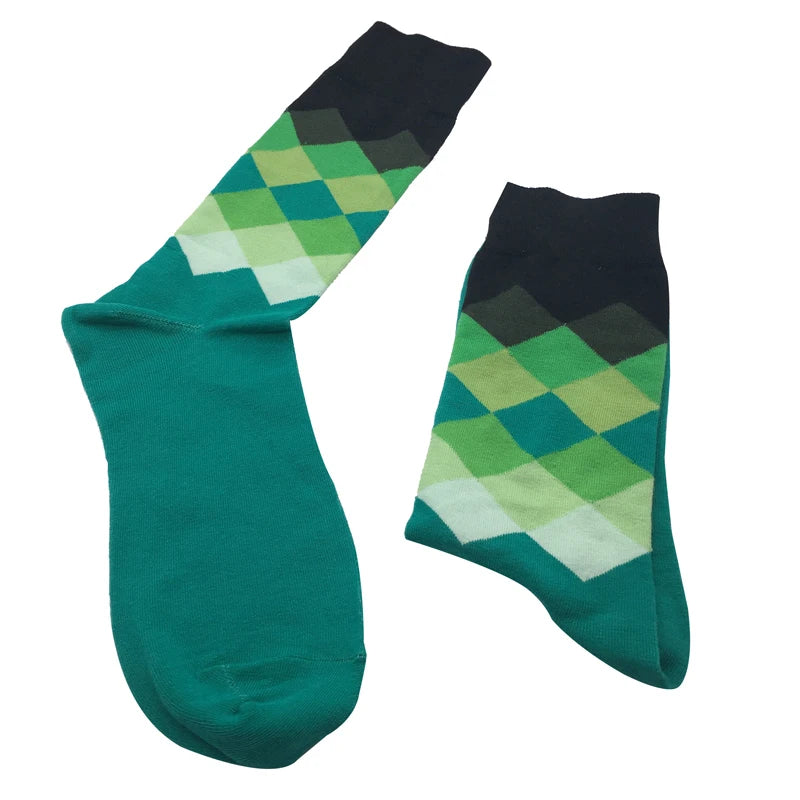 5 Pairs Colorful Cotton Socks – High-Quality Casual Wear for Men & Girls (No Gift Box)